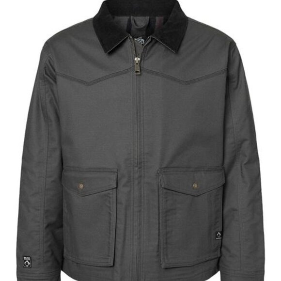 DRI DUCK Men's Charcoal Yellowstone Power Move Canvas Jacket/NWT/L - Picture 2 of 16